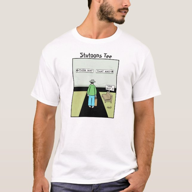 Camiseta Dibujo animado divertido de la dilación (Anverso)