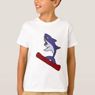 Camiseta Dibujo animado divertido de la snowboard del