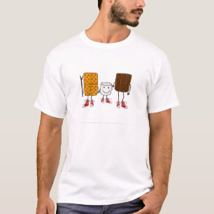 Camiseta Dibujo animado divertido de los caracteres de
