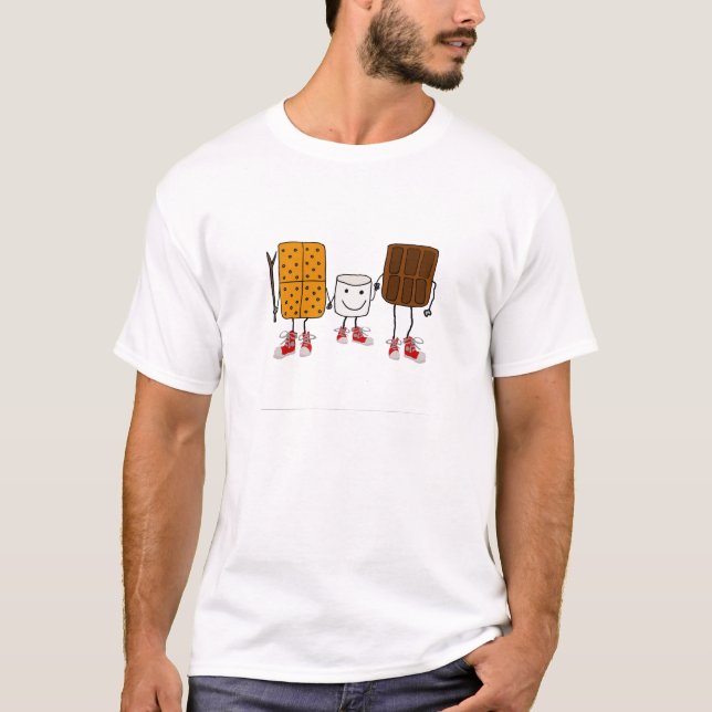 Camiseta Dibujo animado divertido de los caracteres de (Anverso)