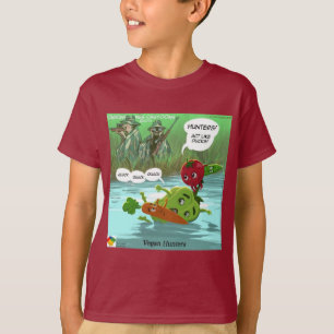 Camiseta Dibujo Animado Divertido de Rick London Caza Vegan
