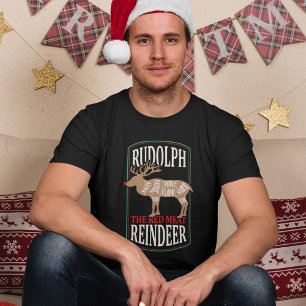 Camiseta Dibujo animado divertido de Rudolph - El reno de c
