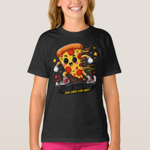 Camiseta Dibujo animado divertido de una mascota de pizza l