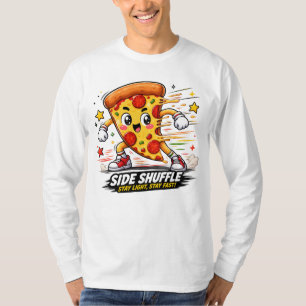 Camiseta Dibujo animado divertido de una mascota de pizza l