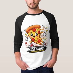 Camiseta Dibujo animado divertido de una mascota de pizza l