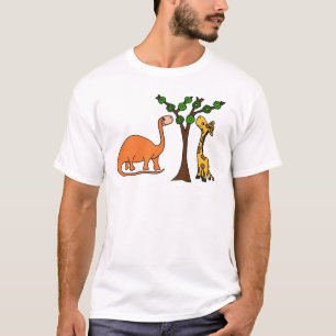 Camiseta Dibujo animado divertido del dinosaurio y de la