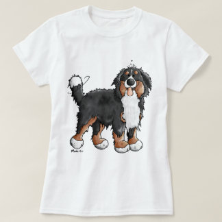 Camiseta Dibujo animado divertido del perro de montaña de