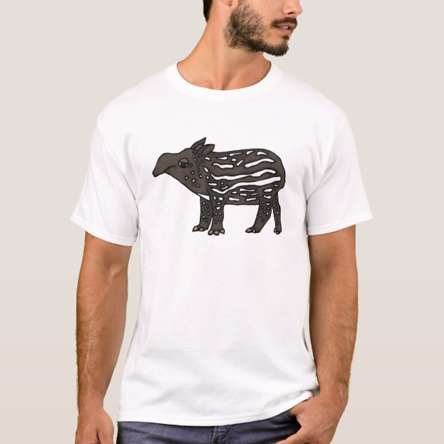 Camiseta Dibujo animado divertido del Tapir del AU (Anverso)