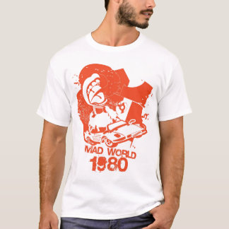 Camiseta Dibujo animado enojado el an o 80 del mundo
