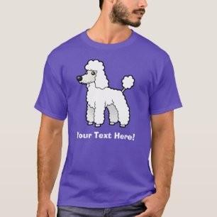 Camiseta Dibujo animado estándar/caniche de la miniatura/d