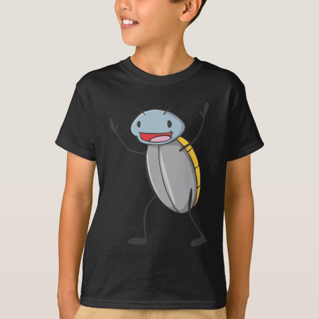 Camiseta Dibujo animado feliz de la cucaracha de Madagascar (Anverso)