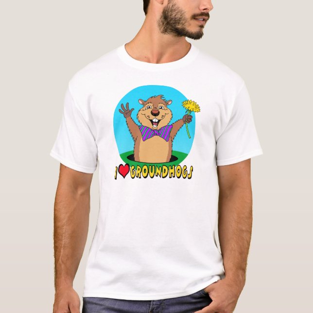Camiseta Dibujo animado Groundhog (Anverso)