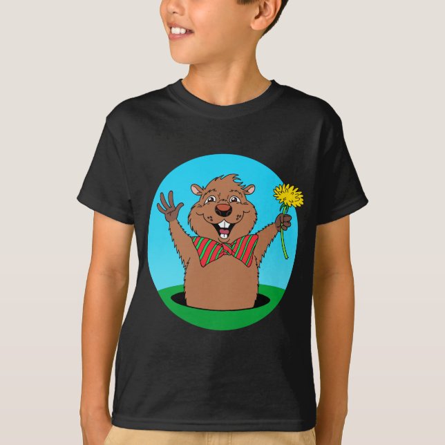 Camiseta Dibujo animado Groundhog (Anverso)