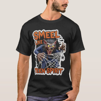Camiseta Dibujo animado humorístico de hombre lobo con HUEL