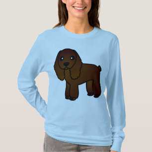 Camiseta Dibujo animado lindo de cocker spaniel del