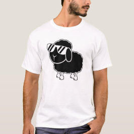 Camiseta Dibujo animado lindo de las ovejas negras