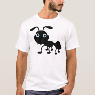 Camiseta Dibujo animado negro de la hormiga