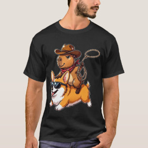 Camiseta Dibujo Animado Occidental Divertido de Vaquero Cap