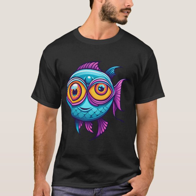 Camiseta dibujo animado,pez (Anverso)
