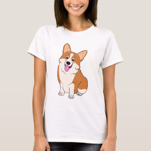 Camiseta Dibujo animado rechoncho del Corgi Galés