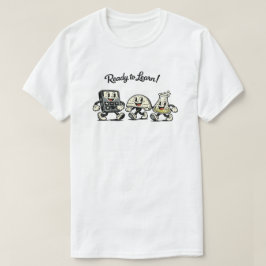 Camiseta Dibujo animado retro listo para aprender matemátic