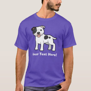 Camiseta Dibujo animado Staffordshire bull terrier