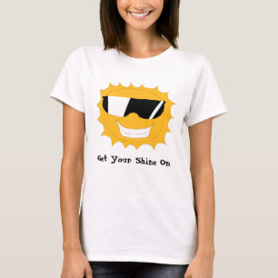 Camiseta Dibujo animado Sun con las gafas de sol