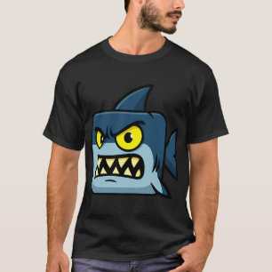 Camiseta Dibujo Animado Tiburón Cuadrado