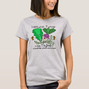 Camiseta Dibujo animado vegetal del retruécano de la