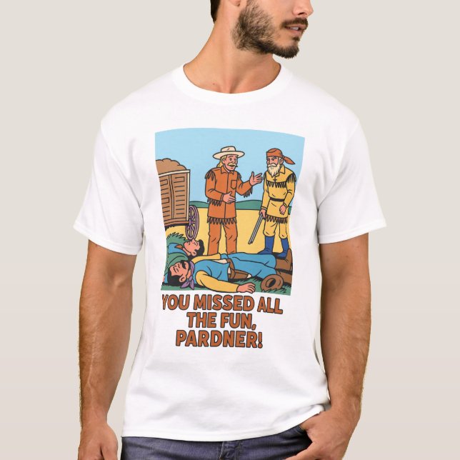 Camiseta Dibujo animado western vintage (Anverso)