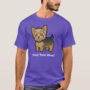 Camiseta Dibujo animado Yorkshire Terrier (pelo corto