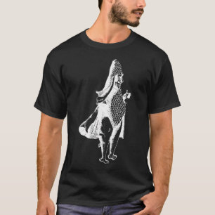 Camiseta Dibujo antiguo de Turtleman (negro) Ilustración an