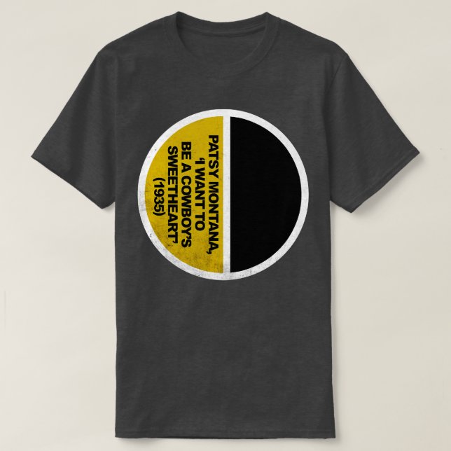 Camiseta Dibujo artístico de Patsy Montana (Diseño del anverso)