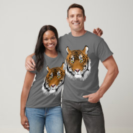 Camiseta Dibujo artístico de tigres artísticos de la jungla