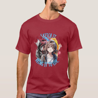 Camiseta Dibujo artístico : Esbozalo, traelo a la vida