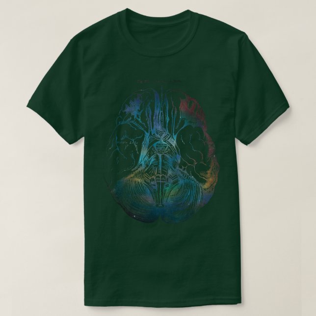 Camiseta Dibujo cerebral antiguo Tipo B (Diseño del anverso)