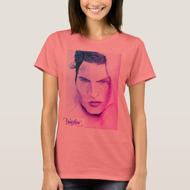 Camiseta Dibujo de Acqua Di Gio 90 por Venus Leone Vestido (Anverso)