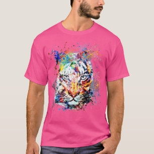 Camiseta Dibujo de acuarela de Tigre mágico