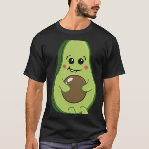Camiseta Dibujo de aguacate verde lindo