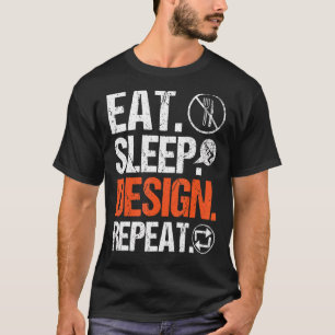 Camiseta Dibujo de arquitectura de repetidor de sueño de El