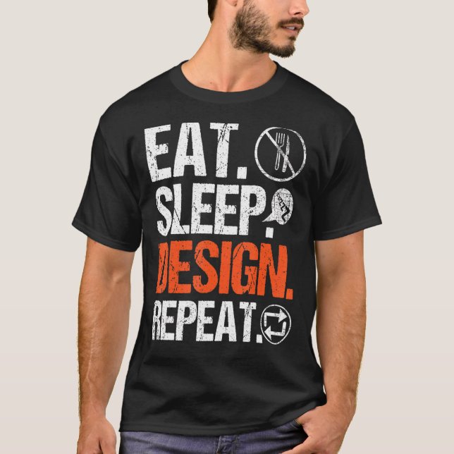 Camiseta Dibujo de arquitectura de repetidor de sueño de El (Anverso)