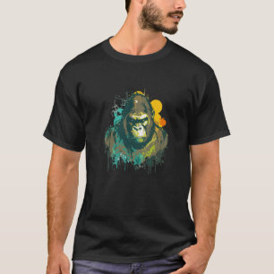 Camiseta Dibujo de arte creativo de Graffiti Paint Gorilla
