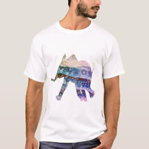 Camiseta Dibujo de arte de elefantes de Mandala