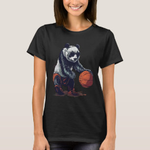 Camiseta Dibujo de arte de oso panda esquelético Amante de