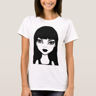 Camiseta Dibujo de arte original del Chica Personalizado de