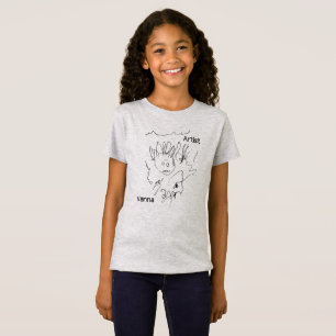 Camiseta Dibujo de artista en el trabajo infantil
