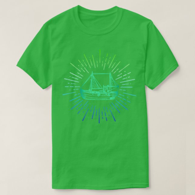 Camiseta Dibujo de barcos (Diseño del anverso)