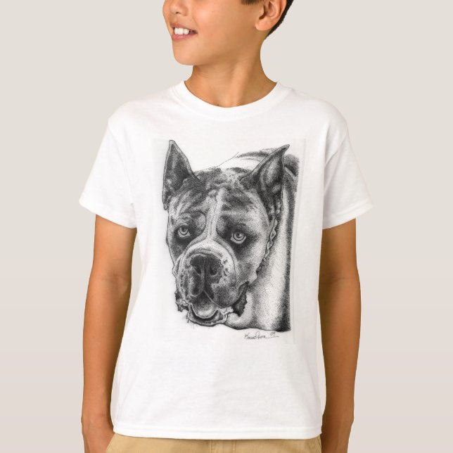 Camiseta Dibujo de Boxer (Anverso)