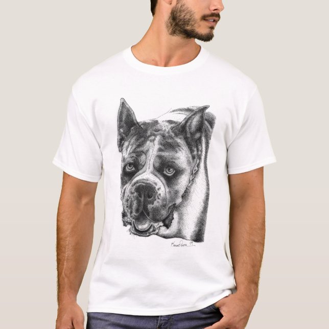 Camiseta Dibujo de Boxer (Anverso)
