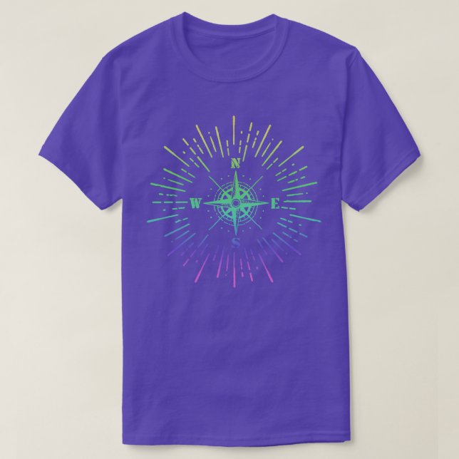 Camiseta Dibujo de brújula de alta calidad (Diseño del anverso)